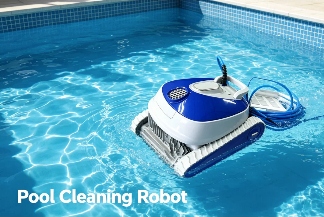 

Automatic Robotic Pool Vacuum Cleaner - Smart Path Navigation, Strong Suction for Sand & Debris, All-in-One Cleaning for Pools