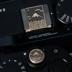 Mount Fuji Camera Brass Hot Shoes Cover Release Button for Fujifilm XT5 XT20 100Vi 100V  XT30 XT50 Leica Nikon