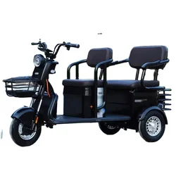 2024 China factory Charge Power Mobility  Adult Three Wheel Price Cheap high carbon steel Electric Tricycle