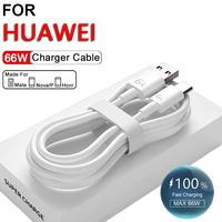 6A 66W USB Type C Super Fast Charge Cable For Huawei Mate 50 Xiaomi 14 Oneplus Realme Fast Charging USB Charger Cable Data Cord