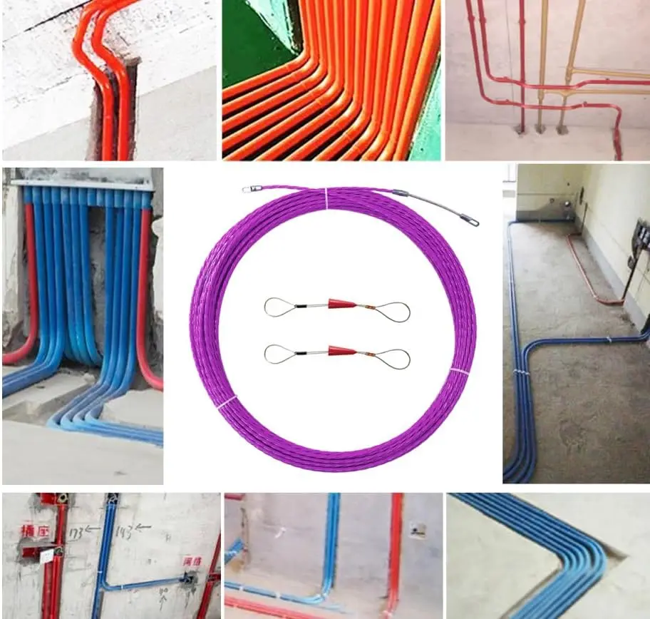 5-50m Universal Cable Guide Tape Puller Extractor Glass Fiber For Telecommunications Electrical Wall Wire Conduit Accessories image 2