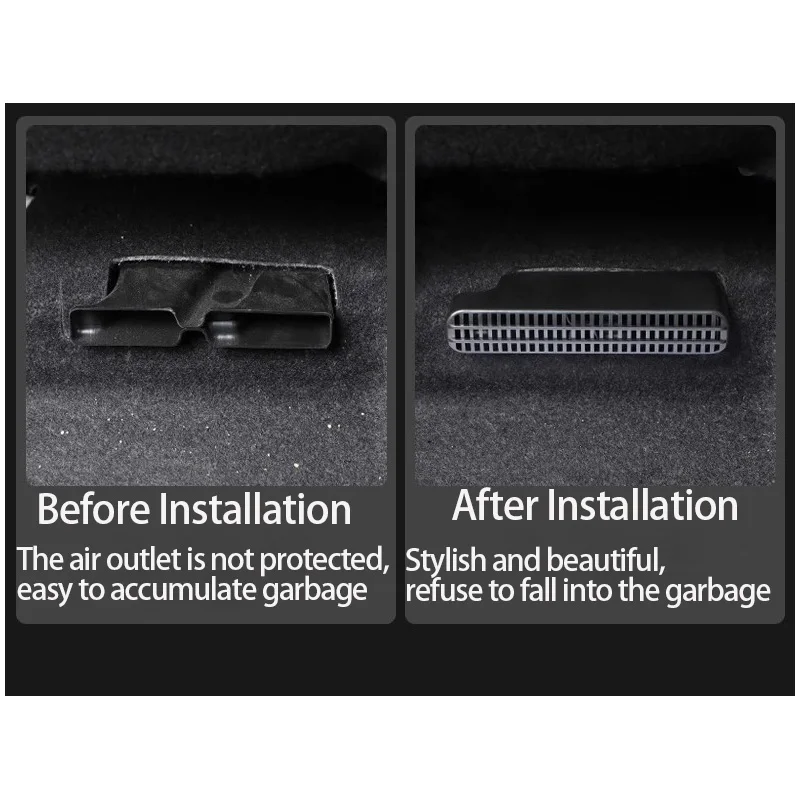Car Air Vent Cover for Skoda Octavia 4 MK4 NX 2023 Accessories 2020 2021 2022 Rear Seat Conditioner Exhaust Duct Outlet Interior