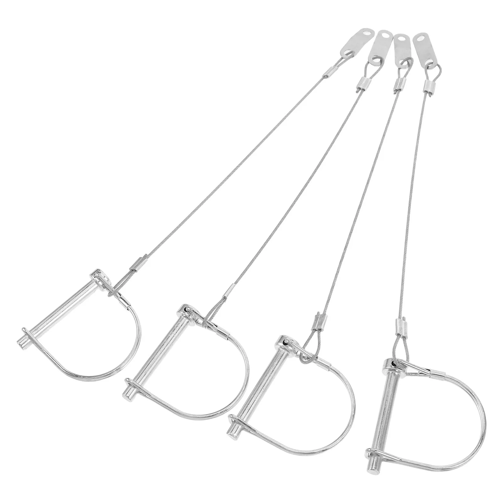 

4Pcs Galvanized Trailer Gate Latch Heavy Duty Coupler Lock Pin for Towing Rv Boat Trailer Hitch Safety Lock Coupler Pin