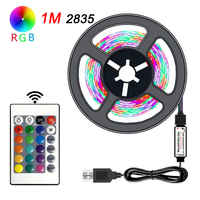 1M LED Light Strips Kit Infrared Remote Control Decoration Light 2835 30Leds/M Lamp Ribbon For Festival Party Bedroom BackLight