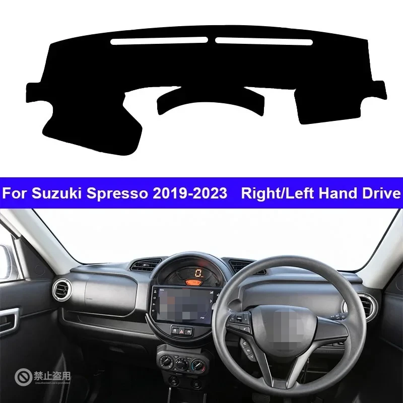 Car Auto Inner Dashboard Cover Fit Suzuki Spresso 2019-2023 LHD RHD Dashmat Carpet Cape Sun Shade Pad Rug Anti-UV