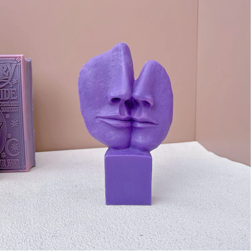 Artistic Facial Silicone Mold Human Facial Features Facial Candle Mold Cake Soap Plaster