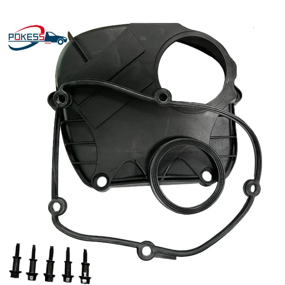 06H103269H POKESS Timing Chain Cover Engine Camshaft Oil Timing Gear Cover For VW Audi Skoda Seat EA888 GEN2 06H103269H