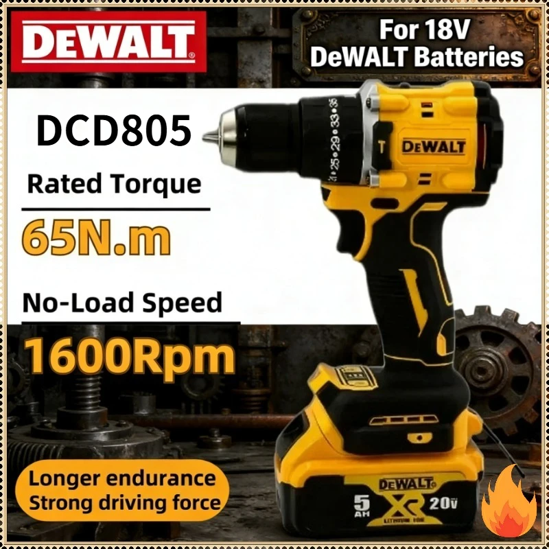 

Бесщеточная ударная дрель-шуруповерт DEWALT DCD805 Max XR - многофункциональный ручной инструмент для аккумуляторов DEWALT