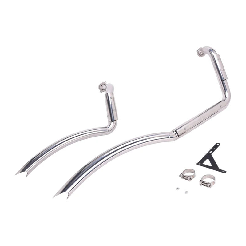 VT1300CX Fury ABS 2010-2025 Interstate VT1300CT 2010-2015 For Honda Slip On Full System Header Link Pipe Exhaust Muffler Tip