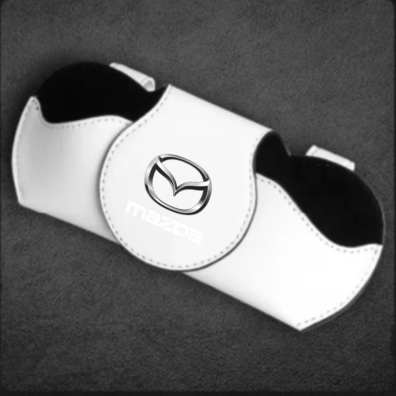 Auto Brillenkoker Auto Zonneklep Bril Zonnebril Clip Kaart voor Mazda 6 Atenza Protege Cx9 Cx7 Cx5 Rx8 Rx7 Mx3 Mx5 Speed Axela