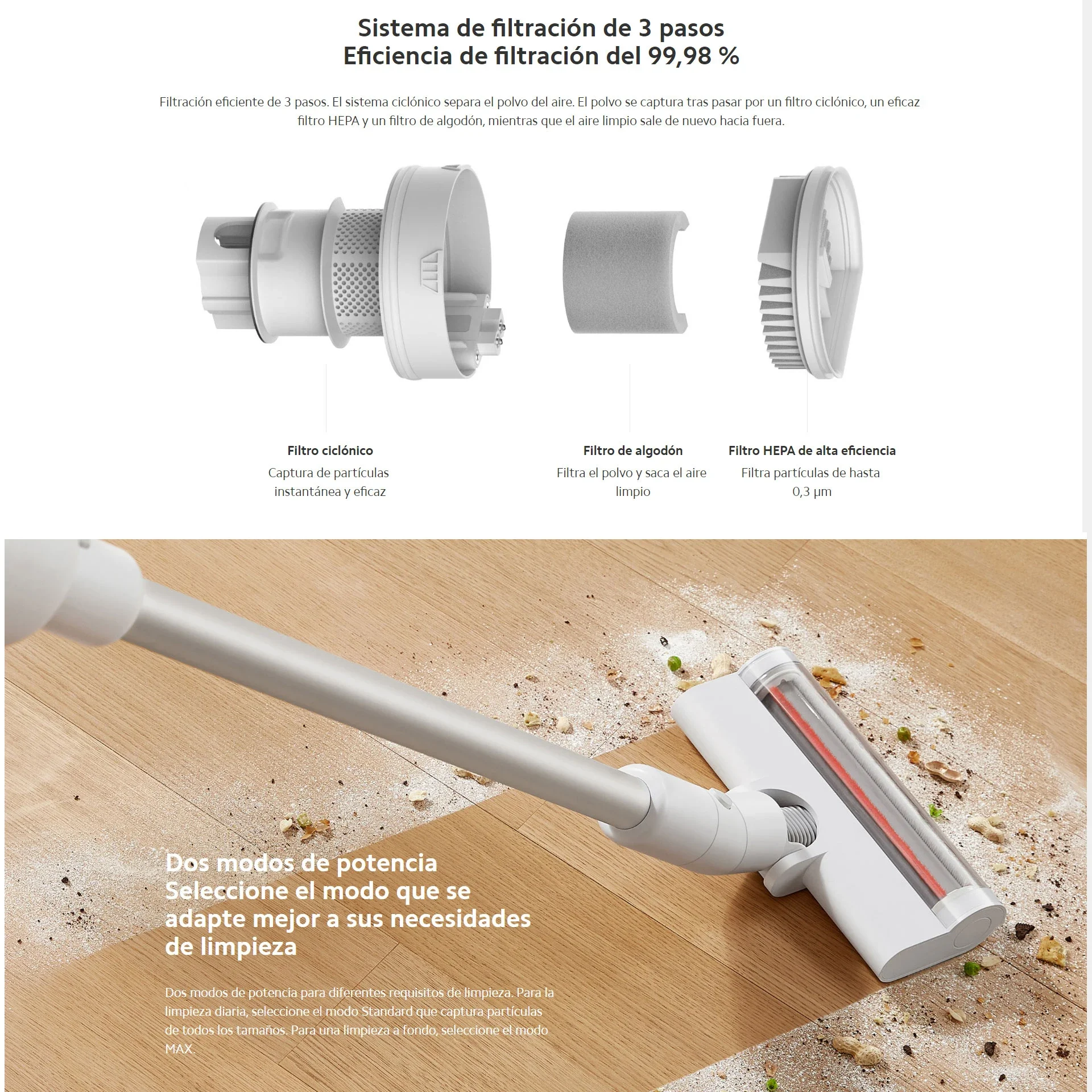 Xiaomi Mijia Vacuum Cleaner Light ,17000Pa Suction 3-step Filtering  45 Minutes of Battery Life 1.2kg Lightweight Body  For Home