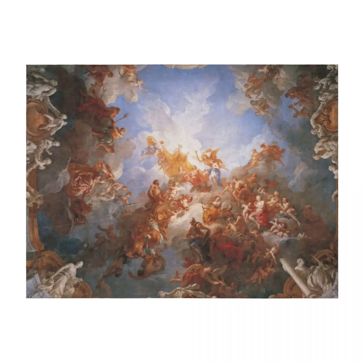 

The Apotheosis of Hercules - Franois Lemoyne Throw Blanket for babies bed plaid Decorative Throw For Sofa Thin Blankets