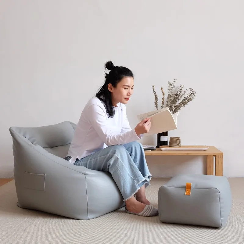 Floor Single Bean Bag Sofa Bedroom Lounge Recliner Individual Comfy Reading Bean Bag Sofa Small Puffs Para Sentar Furniture HDH