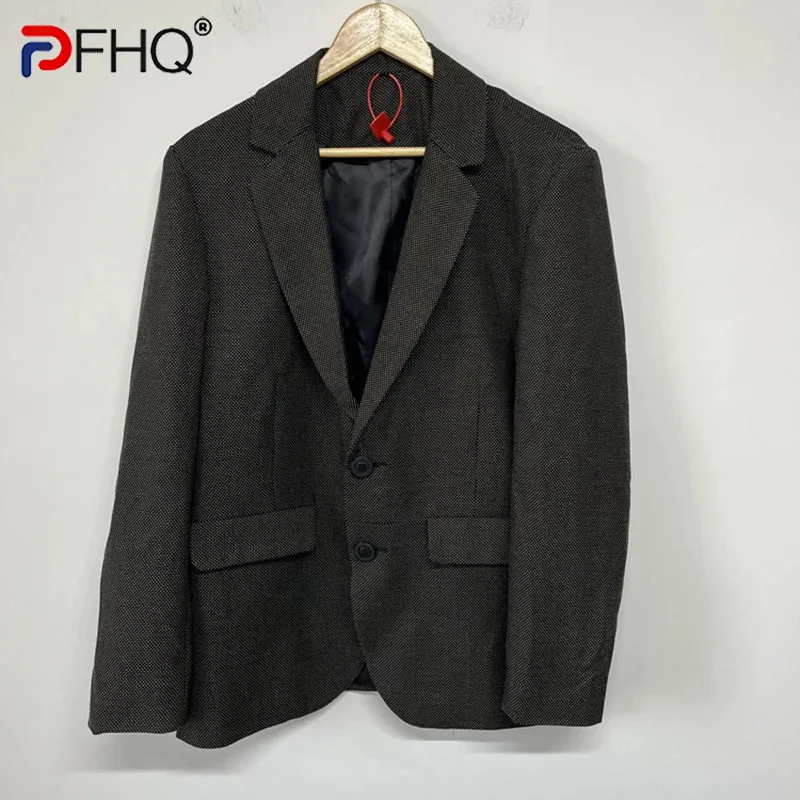 

PFHQ Men's Simple Blazers Only One Summer Single Breasted Pockets Haute Quality Comfortable Male Suit Jackets In Stock 21Z4748