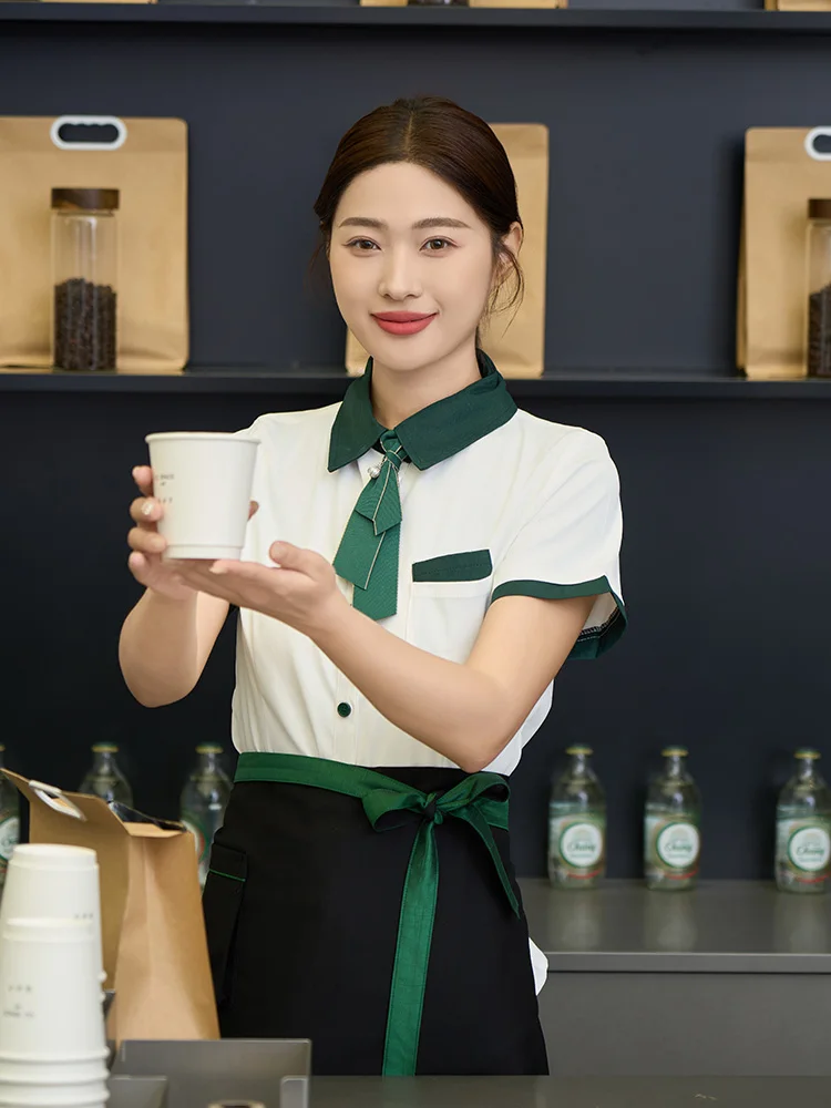 زي قميص النادل الكلاسيكي ، قميص متين ، ملابس كلاسيكية ، معطف صيفي ، مثالي للمطاعم ، وزرة فندق راقي ، قمم فردية