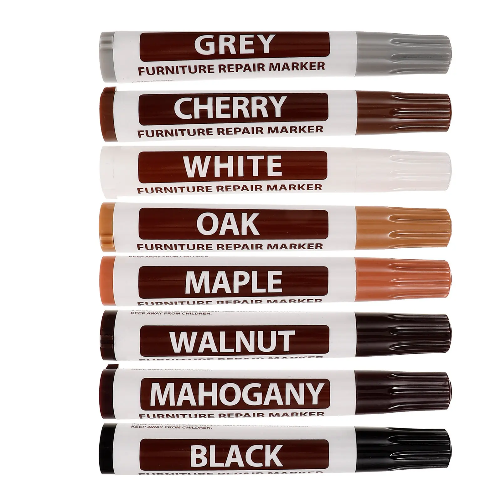 

8pcs Furniture Repair Pen Bright White Fast Drying Strong Coverage For Wood Scratch Repair Painting Pens Home Supplies