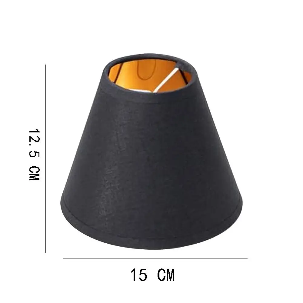 Nordic Style Lamp Covers Accessories Fabric Black Lighting Fixtures Metal Cloth Lampshade Home Decoration