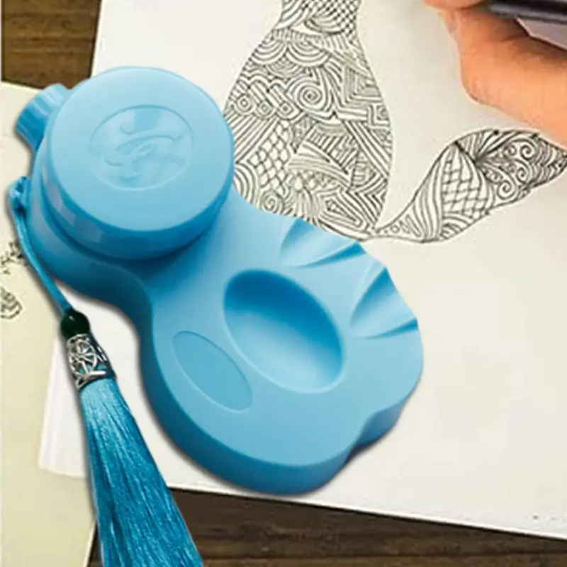 Calligraphy Ink Holder With Screw Lid Portable Ink Tray Case Ink Well For Calligraphy Paintings Practice Writings Beginners