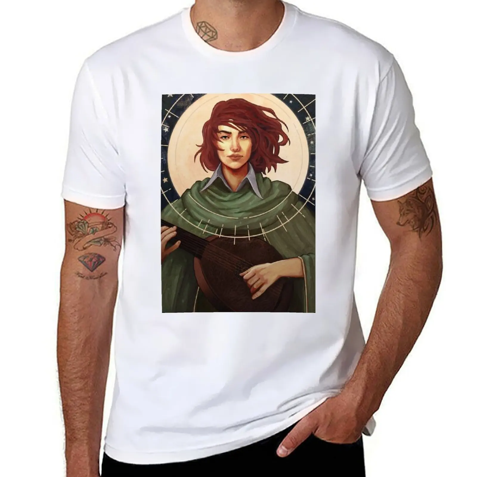 

Kvothe the Bard, Crónica del Asesino de Reyes, Name of the Wind T-Shirt man t shirt luxury man t shirts for men casual T-Shirt