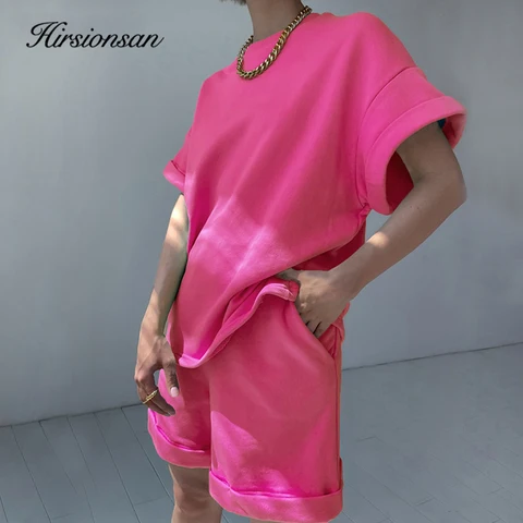 Женский спортивный костюм Hirsionsan из хлопка - комфорт и стиль — фото товара