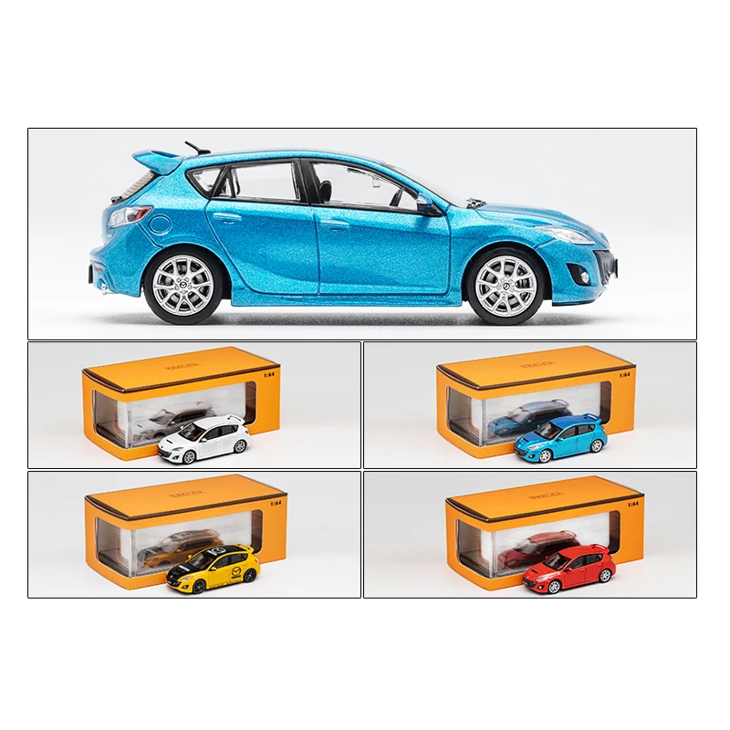 

GCD 1:64 Mazda 3 MPS simulation alloy car model, a festival gift for children and a collectible decorative item for adults.