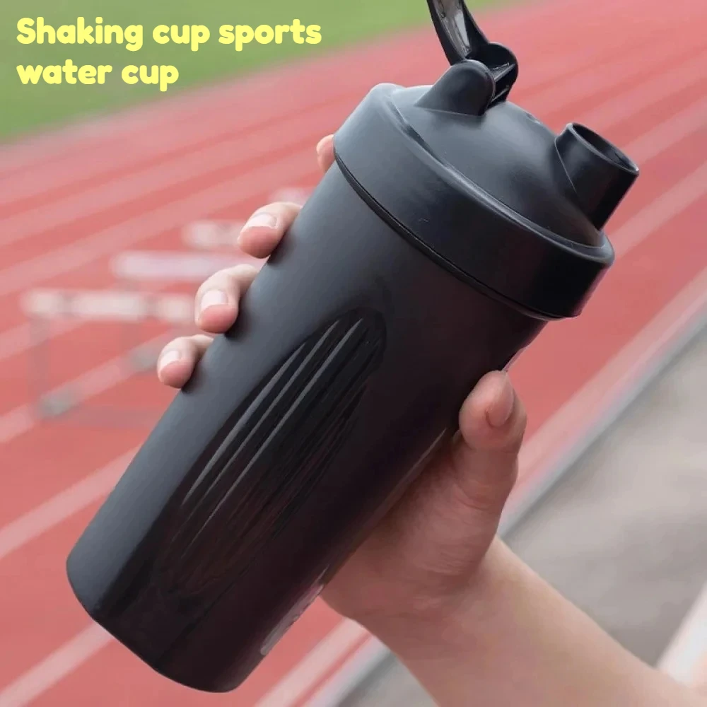600ML Shake Bottle Protein Shake Bottle Fitness Sports Water Cup, Portable Fitness Bottle for Sports and Outdoor Activities