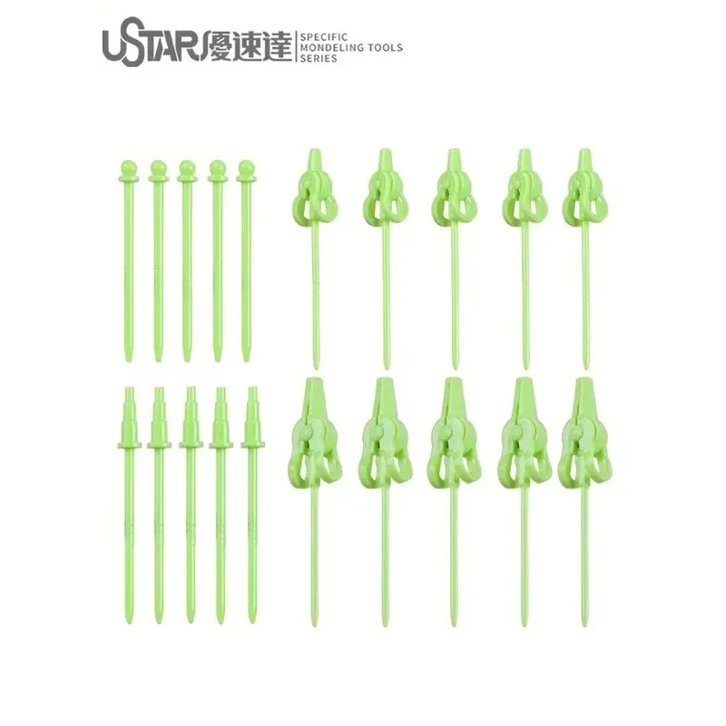 ชุดเครื่องมือประกอบโมเดล USTAR สำหรับงาน DIY รุ่น UA-90030 ชุดคลิปสีสำหรับงานพ่นสี ตัวหนีบสำหรับประกอบและทาสีโมเดล