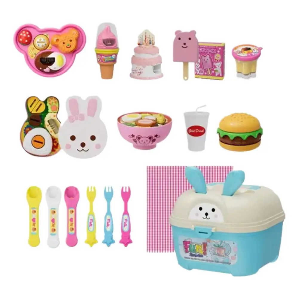 Pudding-Erdbeer-Fütterungsspielzeug-Set, hochwertiger Kunststoff, fördert kognitives Wachstum, reichhaltiges Zubehör, Eltern-Kind-Interaktion