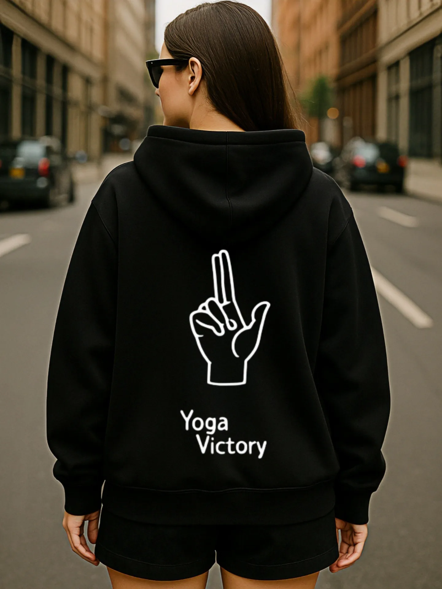 Pesca - Sudadera con capucha gráfica, diseño estético informal, tela suave, uso diario informal, para hombres jóvenes