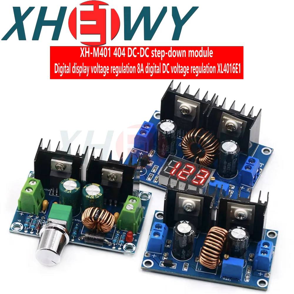 XL4016E1 XL4016 High Power DC Voltage Regulator DC-DC XH-M401 M404 Stetp-down Buck Module with Maximum 8A Tire Voltage Regulator