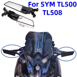 New For SYM TL508 508TL TL500  New Motorcycle Rear View Mirrors Adjustable Aluminum Mirror Accessories SYM TL508 508TL TL 500