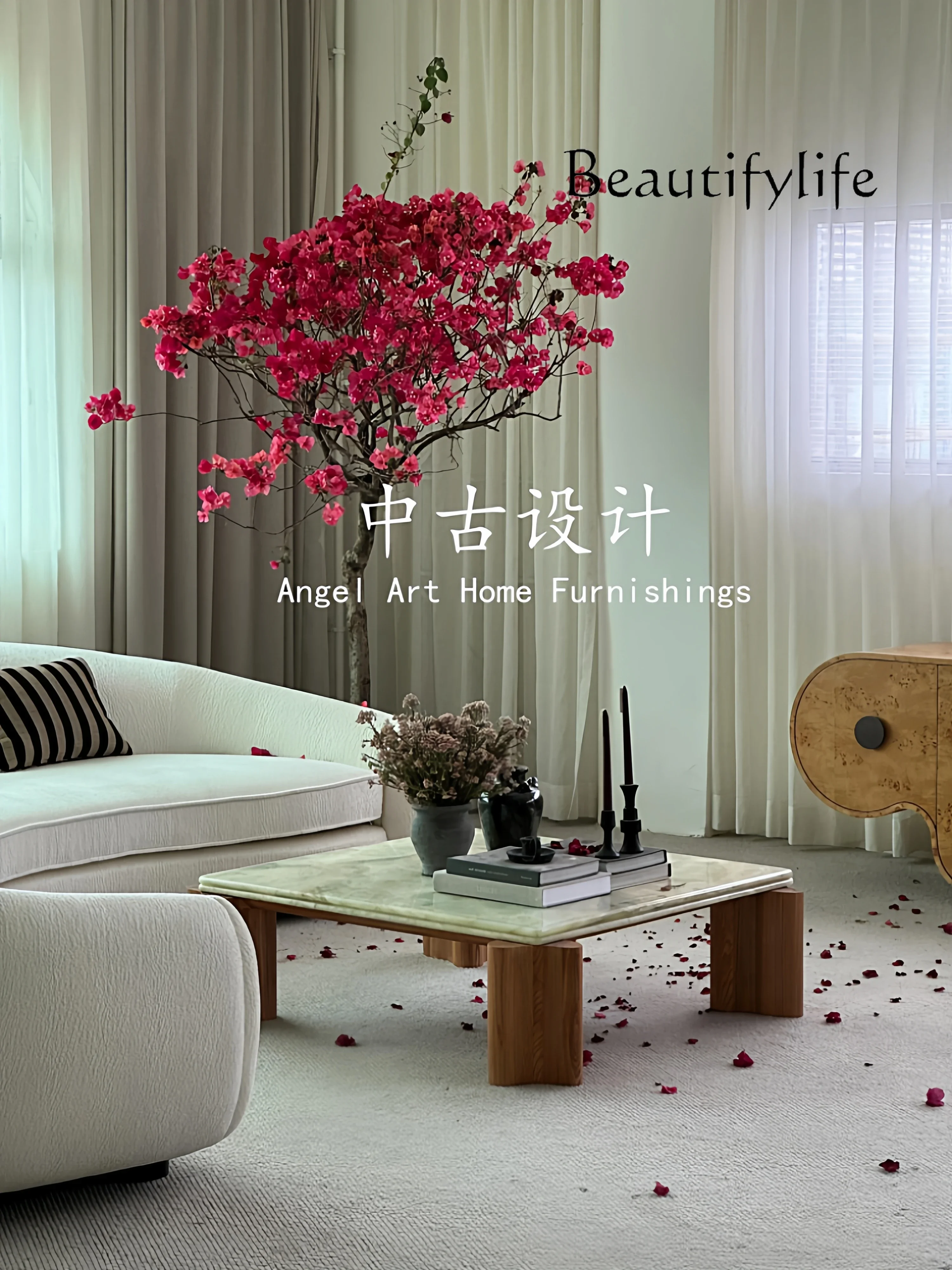 طاولة قهوة من الخشب الصلب والرخام المنزلي مصممة من العصور الوسطى، طاولة قهوة فاخرة لغرفة المعيشة على الطراز الفرنسي القديم