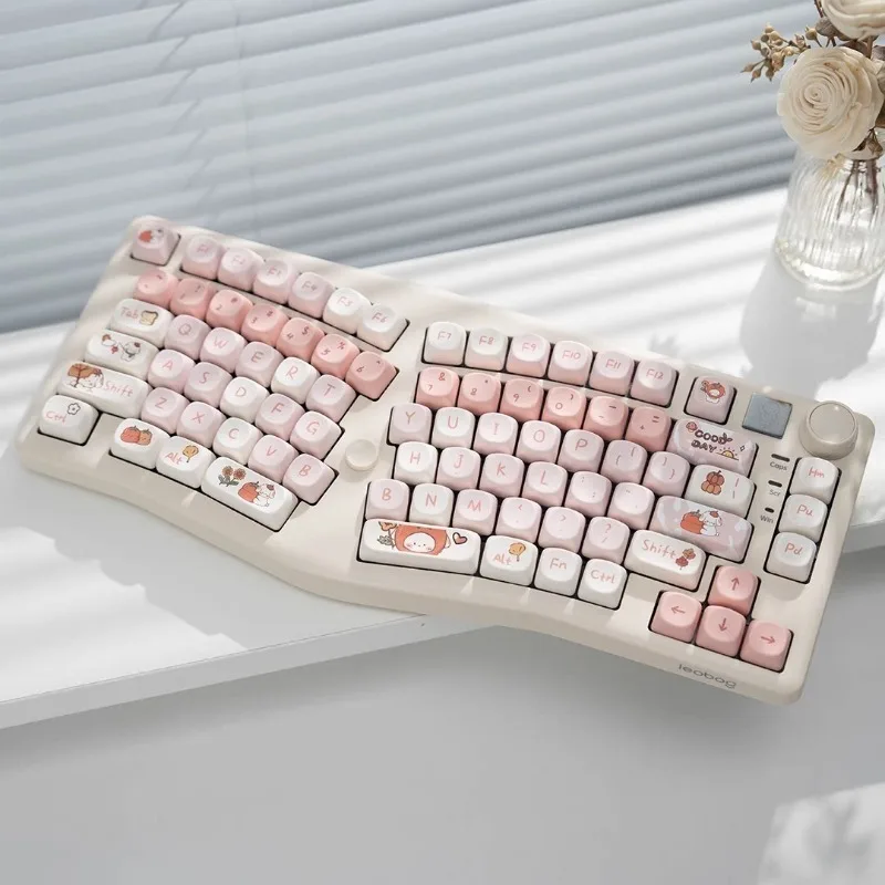 LEOBOG A75 Keyboard Kit Customization RGB Hot Swap Wireless Tri Mode Ergonomic Esports Gaming Mechanical Keyboard Accessories