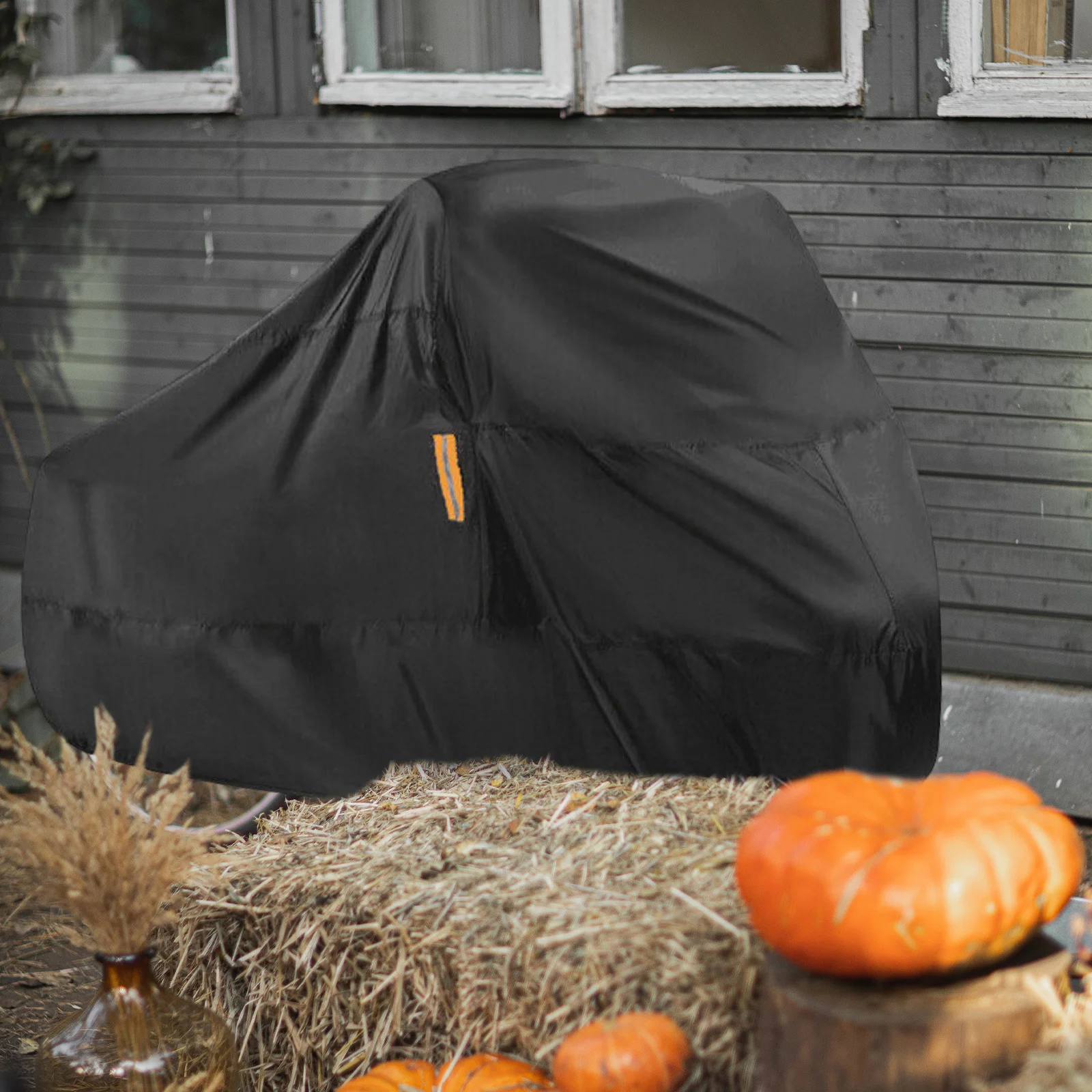 

1pc Bicycle Waterproof Cover 210D Oxford Cloth Dustproof Outdoor Bike Protector Elastic Bottom Lock Hole Portable For Mountain