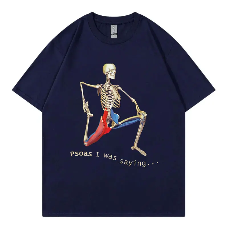 New Style 2025 Funny Skeleton Meme T-shirt Men Women Clothing Gothic Fashion T Shirt Summer Casual Cotton Short Sleeve T-shirt