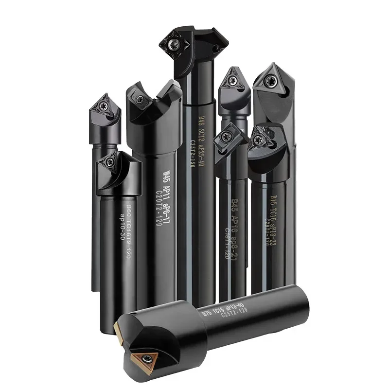 Chamfering Cutter Countersink Bar Indexable Chamfer Milling Cutter Tool Holder 30 45 60 Degree TC AP C20-20 C16-16 Spot Drilling