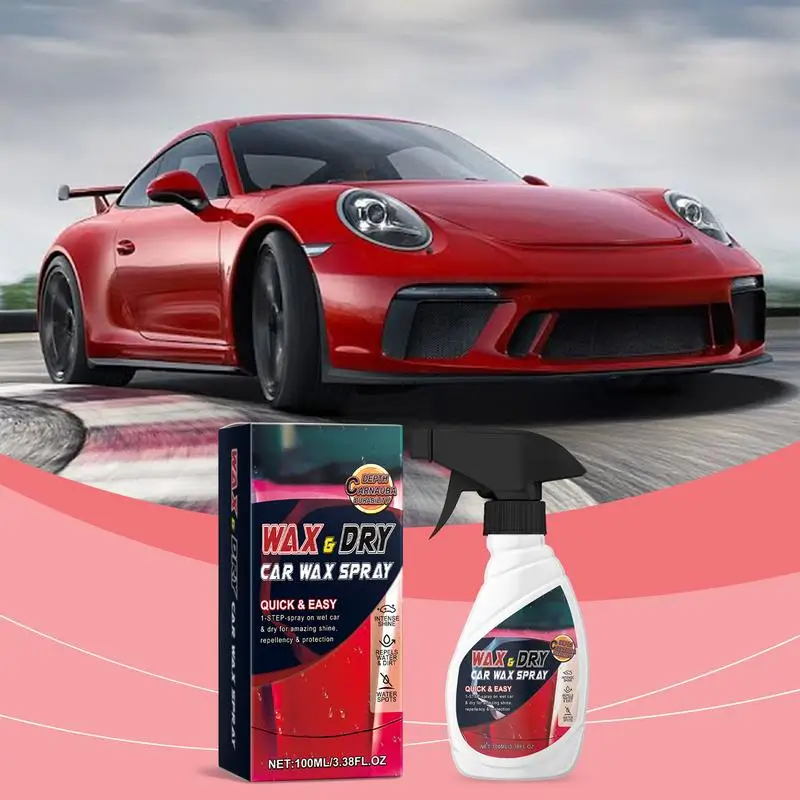 

Спрей для автомобильного воска, 100 мл, полировка автомобиля, наружное покрытие, блестящий спрей, высокая защита, средство для удаления пятен для технического обслуживания автомобиля