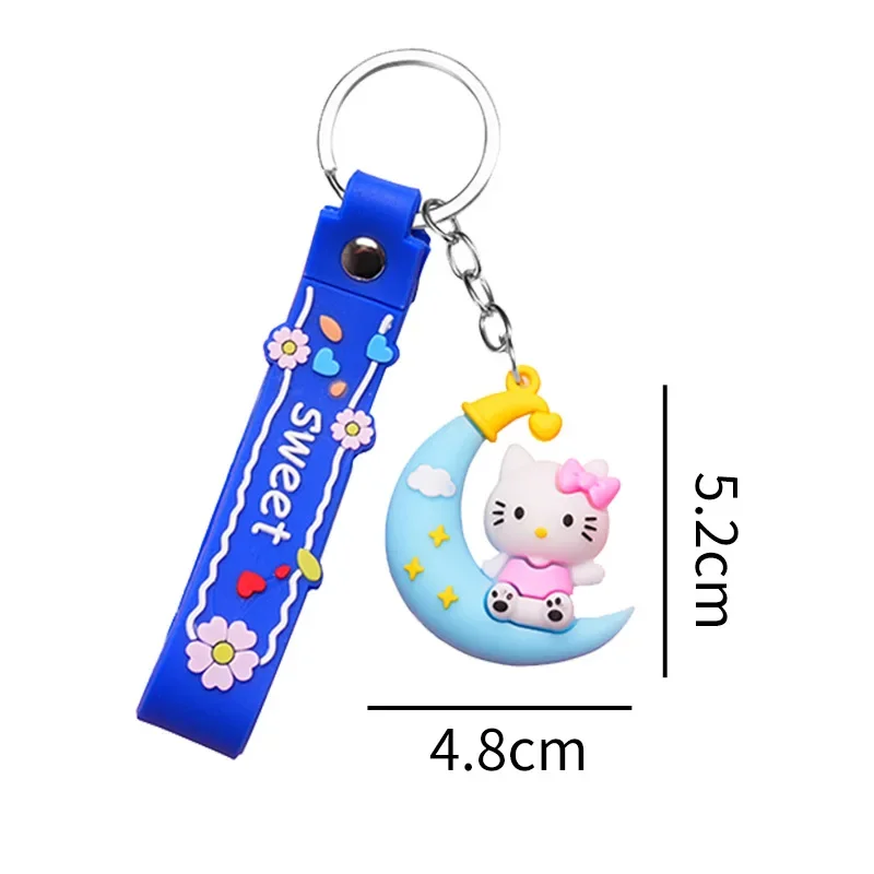 Sanrio Schlüsselanhänger Hello Kitty Schlüsselanhänger Kuromi Melody Anhänger Cartoon Tasche Dekoration Cinnamoroll Süße Freundin Geschenk Autoringe