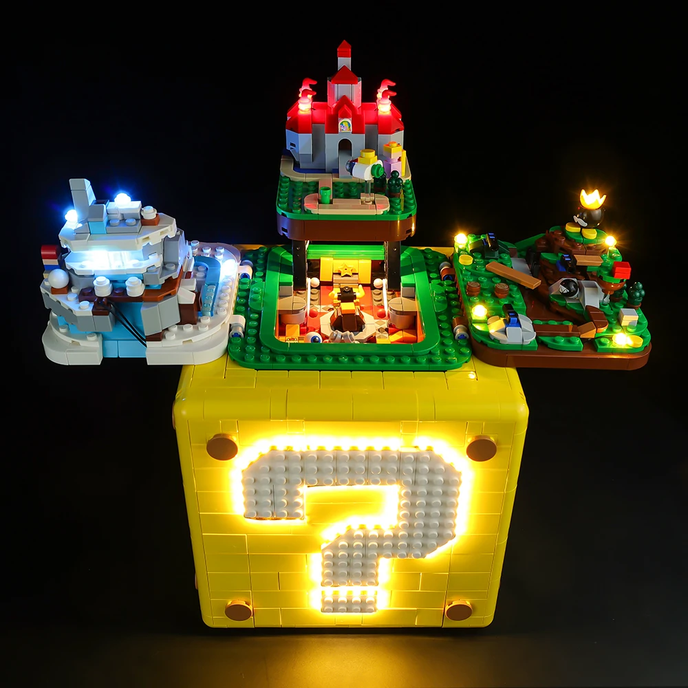 Led Light Kit For 71395 Super Marioed Question Mark Adventures Tv Game Gifts DIY Toys Set Not Included Building Blocks view 3