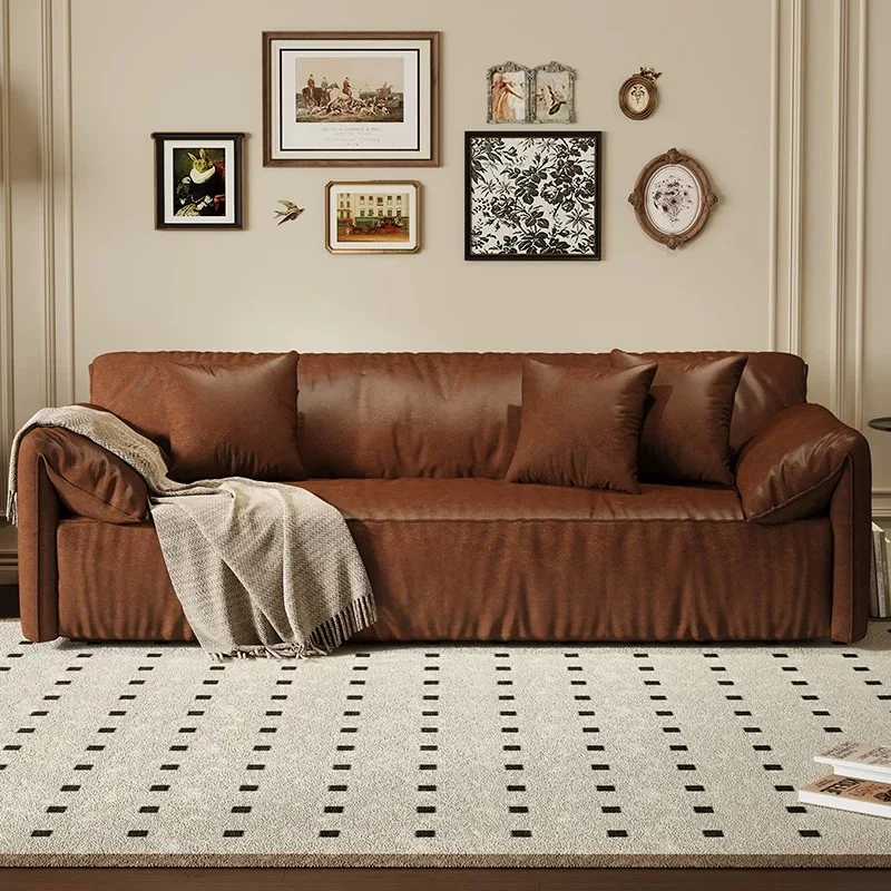 

xx-Luxury Designs Modular Love Seat Leather Sofa Set Living Room Furniture Three Seat Cushion Sofa Villa Couch&
