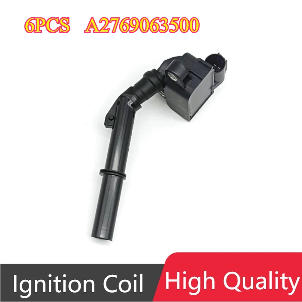 

6 шт. A2769063500 2769063500 A2769063700 катушка зажигания для Mercedes-Benz E-Class E300 E350 E550 E63 AMG W212 A207 C207 S212