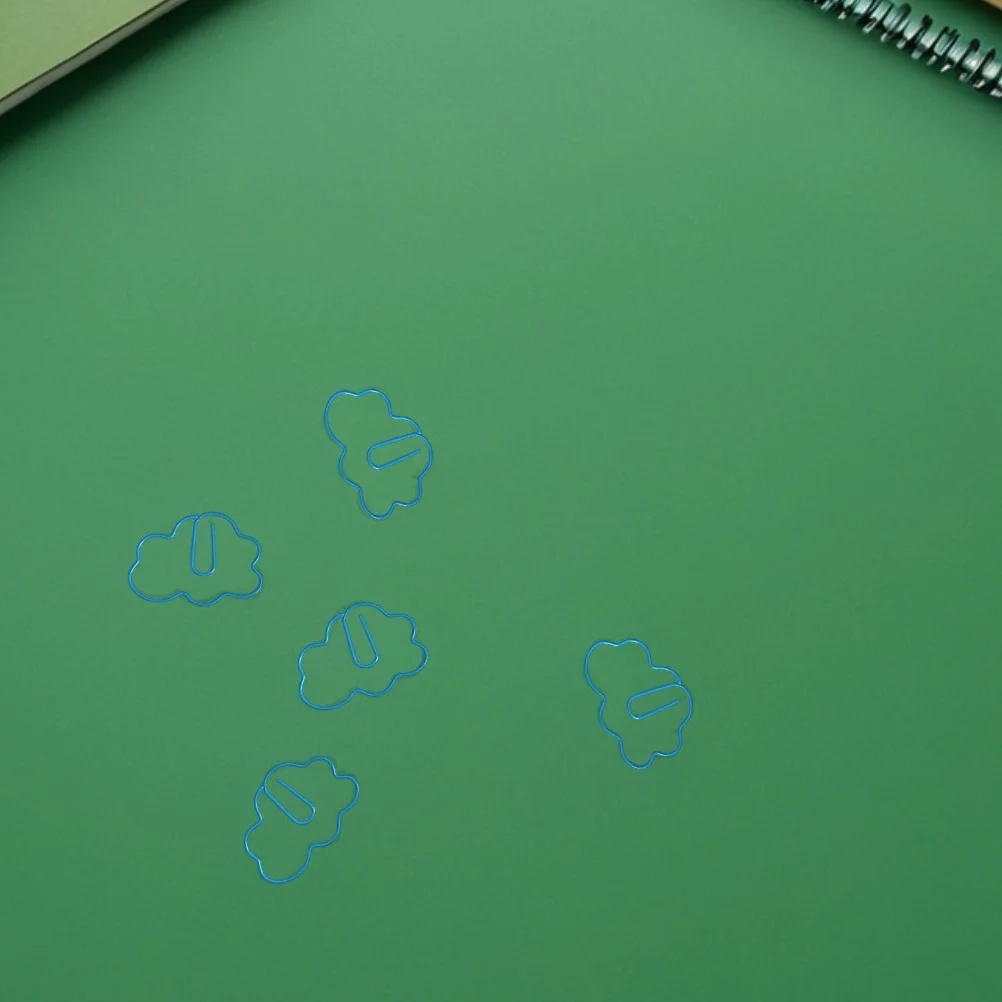 

30Pcs Cloud Shaped Paper Clips Strong Clamping Force Office Supplies for School Homework Files and DIY Projects