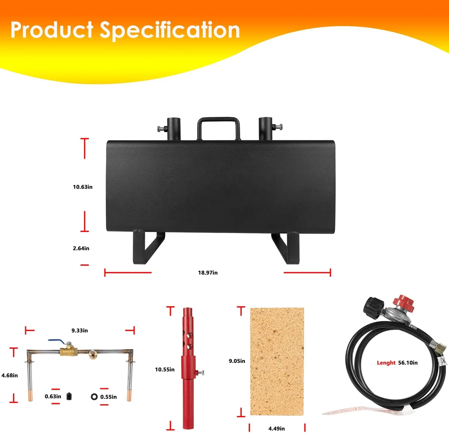 Forge a Gas propano Double Burner Blacksmithing Forge bruciatore a propano quadrato di grande capacità per la produzione di coltelli e utensili da