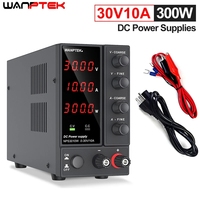 Wanptek Laboratory Power Supply Adjustable 30V10A 60V5A 120V3A with Digit Display Voltage Regulator Lab Bench DC Power Supply