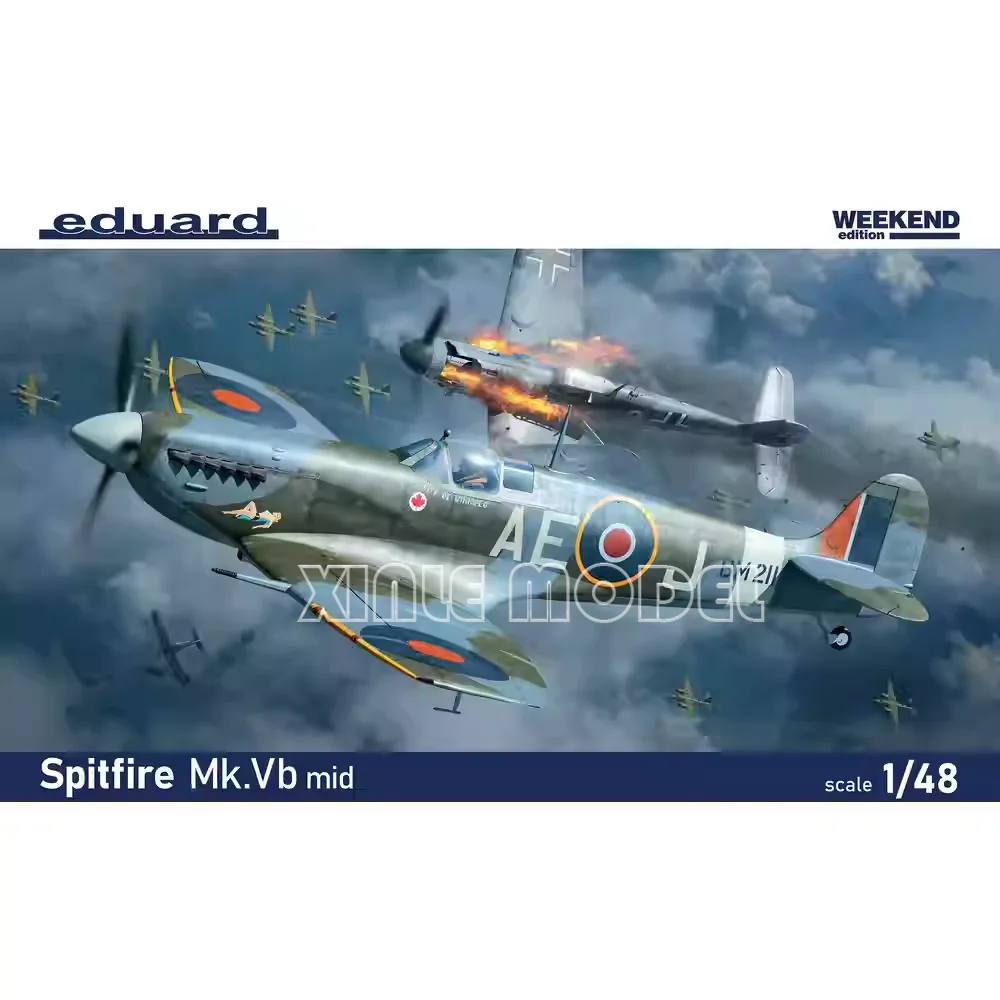 Eduard - Kit de modelo de avión de plástico para ensamblar, Spitfire Mk.Vb, escala 1/48, 84186