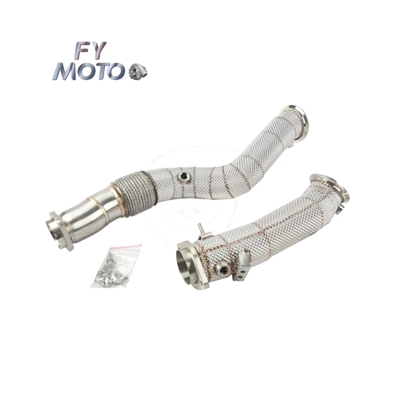 Exhaust Downpipe for b mw S58 G80 G82 G87 M2 M3 M4 2020+ with Heat Shield