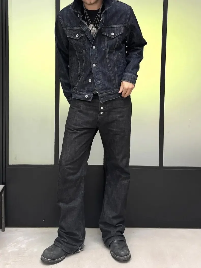 American retro nofaith red edge red ear original cow micro pull bootcut fit jeans