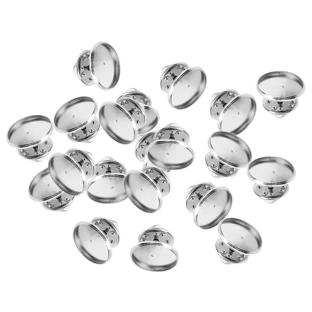 

Jewelry Making Findings Blank Cabochon Brooch Setting Trays Badge Pin for Clothes Accessories