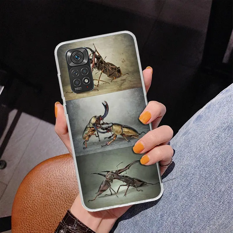 Bugs Bees Scientific Decomposition Phone Case For Xiaomi Redmi Note 12 12S 13 14 11 11S 11T 10 11E Pro Plus 10S 14Pro Coque Shel