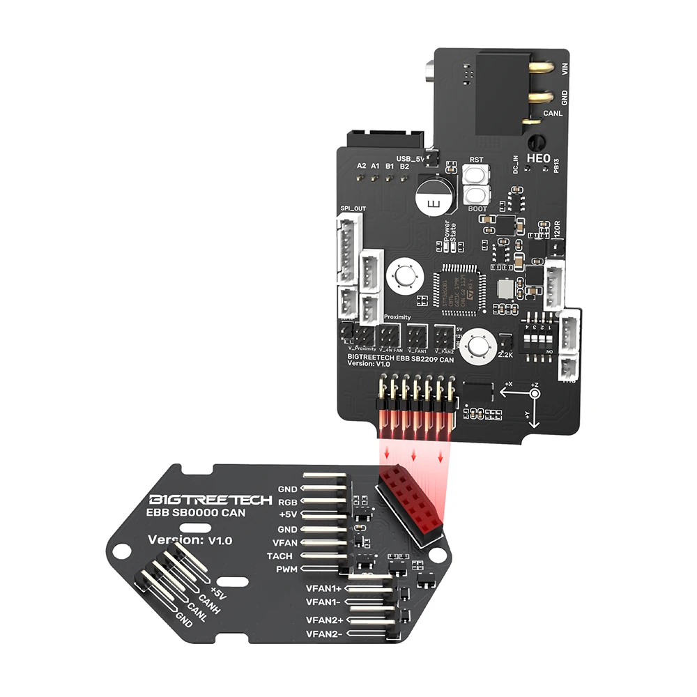 BIGTREETECH EBB SB2209 USB V1.0 for Voron StealthBunner 3D Printer Parts, Hotend Clip, Supports 3 USB Ports, High Specification Safety and Stability, Communication Extruder, Head Tool BIGTREETECH EBB SB2209 USB V1.0 for Voron StealthBunner 3D Printer Parts, Hotend Clip, Supports 3 USB Ports, High Specification Safety and Stability, Communication Extruder, Head Tool